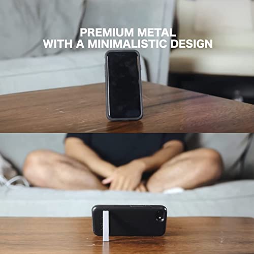 MMAK ‎Aluminium Thin Pocket Magnetic Mobile Kickstand Compatible for Any Cellphone, Vertical and Horizontal Tabletop Adjustable Angle (Black) - Image 5