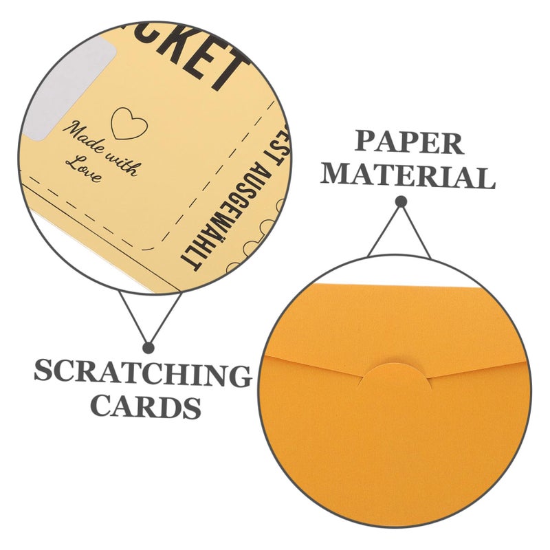 DIY Scratch Off Cards Set For Festivals Parties Creative Blessing Cards Stickers Fun Activity - Image 4