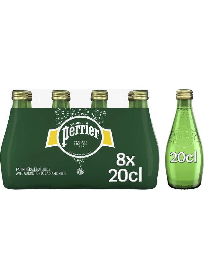 بيرير باكيت مياه غازية طبيعية Perrier - 8 زجاجات 200 مل - Image 5