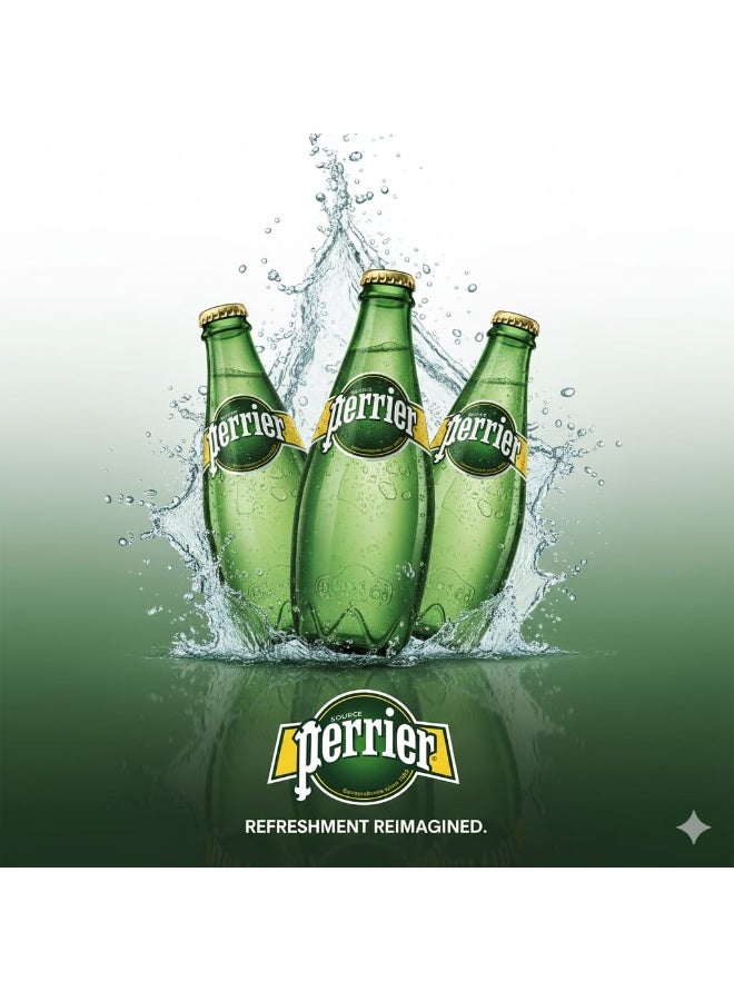 بيرير باكيت مياه غازية طبيعية Perrier - 8 زجاجات 200 مل - Image 3