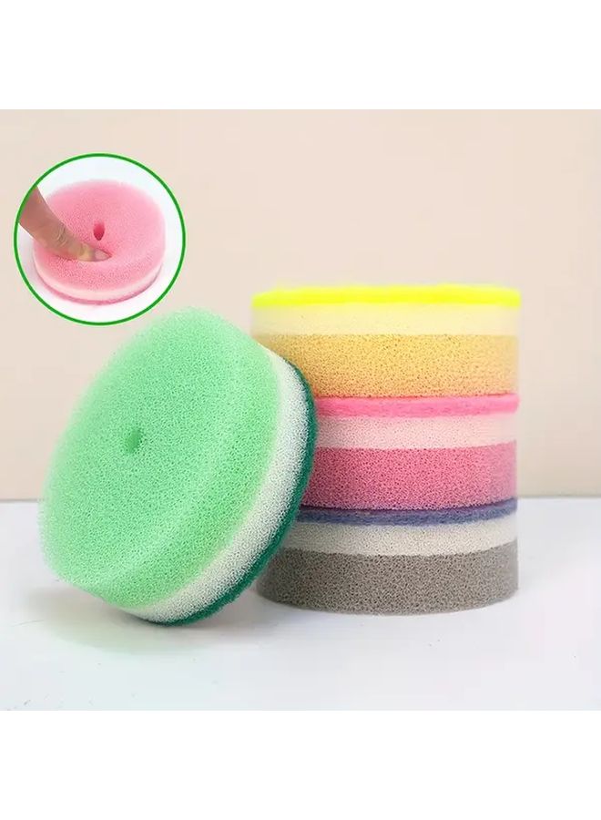 3Pcs Round Flower Gourd Dishwashing Sponges Durable Polyvinyl Alcohol Kitchen Cleaning Sponges With Colorful Floral Design Random Color Multi Purpose Home Cleaning Essentials For Bathroom Bedroom Living Room And Toilet - Image 5