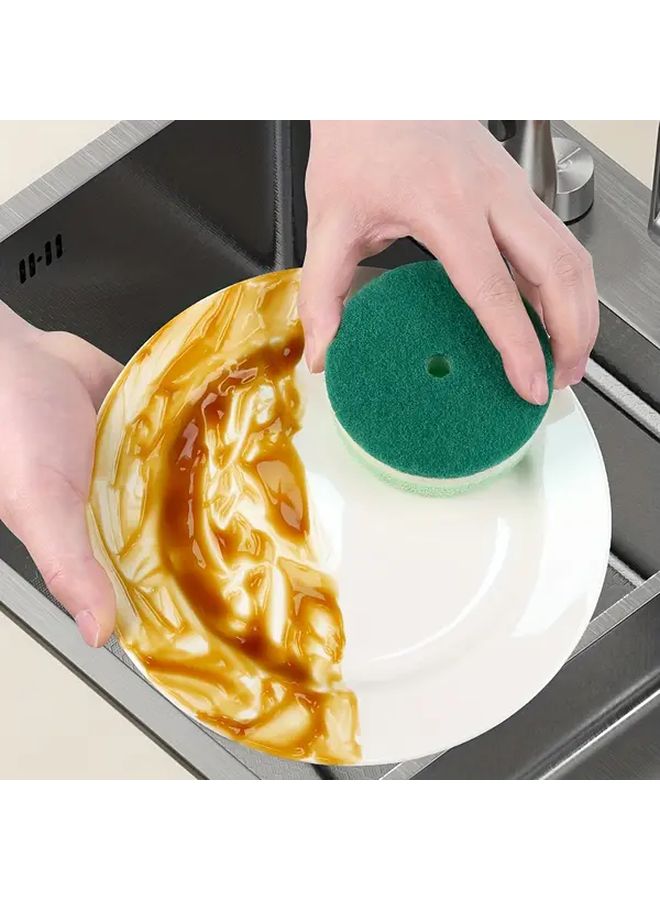 3Pcs Round Flower Gourd Dishwashing Sponges Durable Polyvinyl Alcohol Kitchen Cleaning Sponges With Colorful Floral Design Random Color Multi Purpose Home Cleaning Essentials For Bathroom Bedroom Living Room And Toilet - Image 4