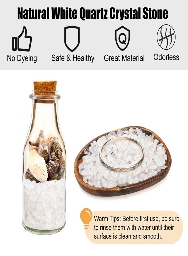 ELFULLY 5 lbs Small Natural White Quartz Crystal Stone, Irregular Aquarium Gravel, Mini Clear Tumbled Chips Crushed Stone, Healing Reiki Gemstones, Decorative Pebbles Rocks for Vase Tank Plant, 7-9 mm - Image 4