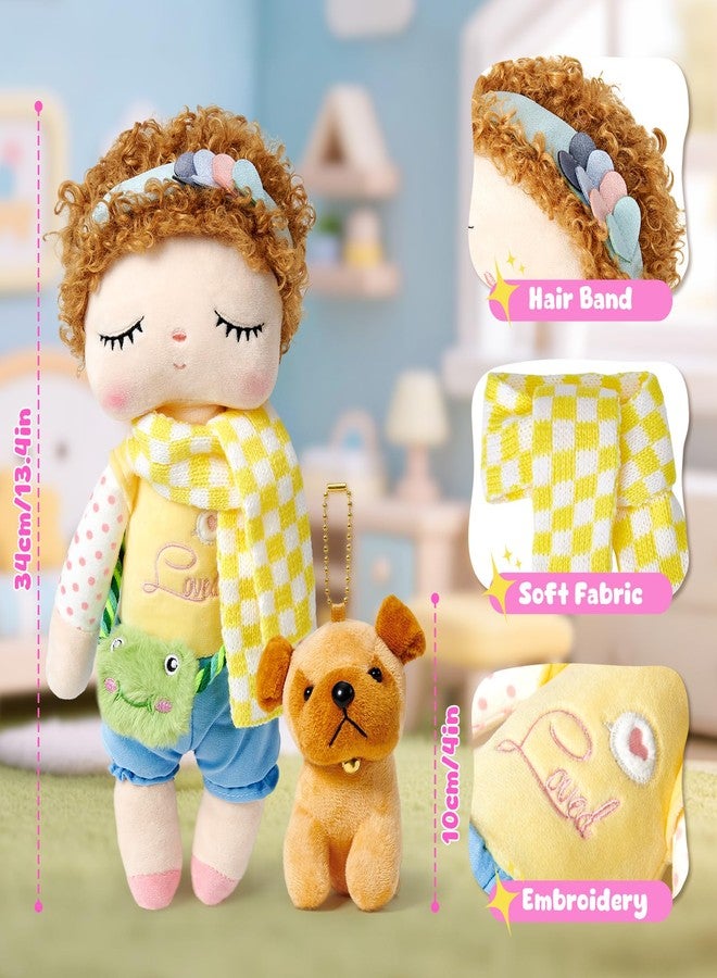 Golray 13'' Soft Baby Doll for Girls - My First Baby Doll with Blonde Hair, Unicorn Dolls Clothes & Yellow Scarf, Pretend Play Toys for Toddlers, Birthday Gift for 3 4 5 6 7 8 Year Old Girls - Image 3