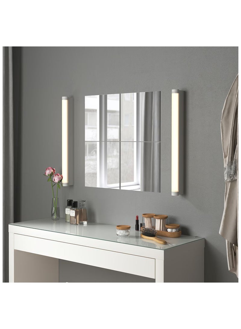Generic Mirror, Bathroom Mirror, Facing Mirror, Makeup Mirror, Decoration Mirror, Pack Of/4, 30x30 cm  - Image 1