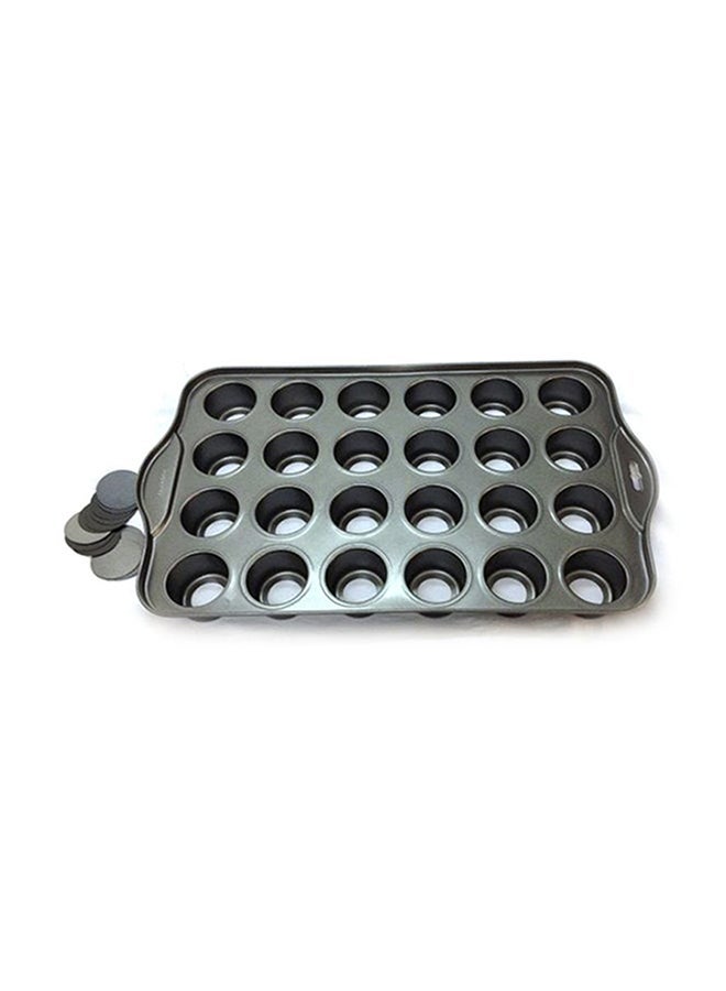 24-Grid Mini-Cheesecake Pan Grey 500ml