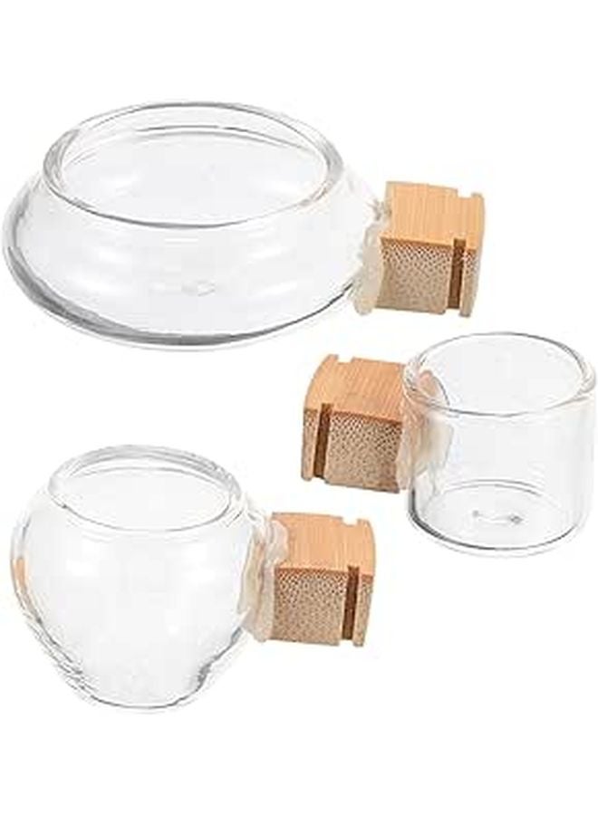 3Pcs Parrot Feeder And Water Dispenser Set With Splash Design For Cockatiels Parakeets - Image 1