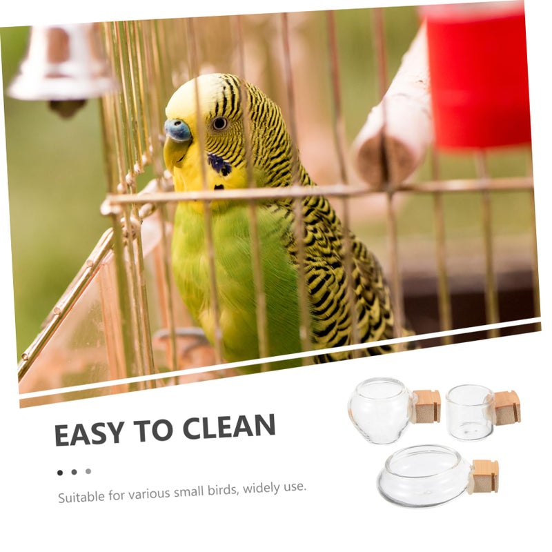3Pcs Parrot Feeder And Water Dispenser Set With Splash Design For Cockatiels Parakeets - Image 4