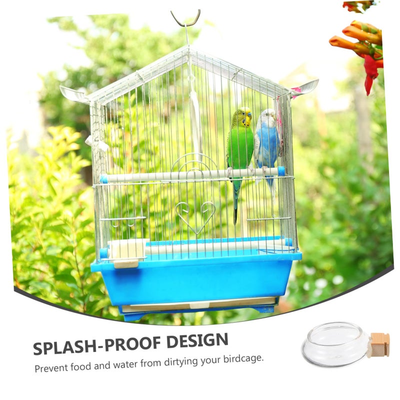 3Pcs Parrot Feeder And Water Dispenser Set With Splash Design For Cockatiels Parakeets - Image 5