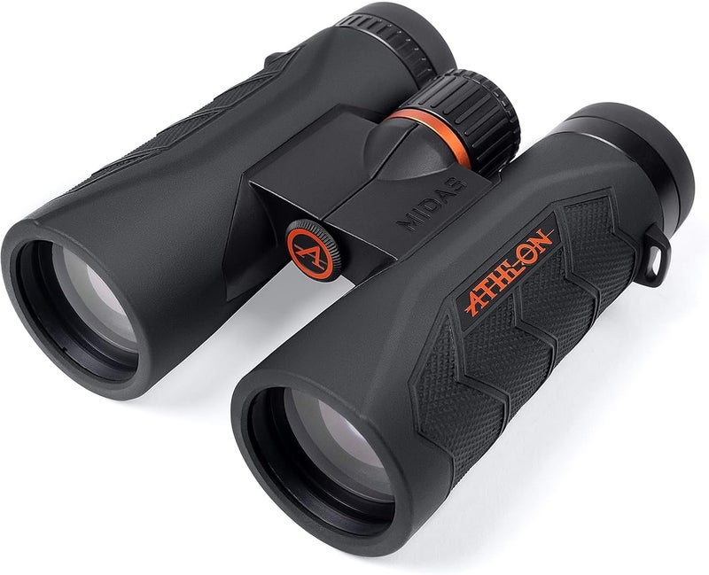 Athlon Optics 8x42 Midas G2 UHD Black Binoculars with Eye Relief for Adults and Kids, High-Powered Binoculars for Hunting, Birdwatching, and More - Image 1