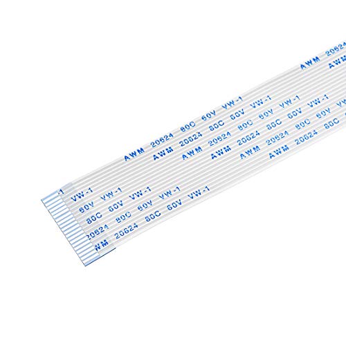 uxcell كابل فلات مرن uxcell، 150 مم، 1 مم مسافة بين الدبابيس، 20 دبوس FPC FFC كابل شريطي مرن لتلفاز LCD، صوت السيارة، مشغل DVD، 10 قطع (النوع A) - Image 4