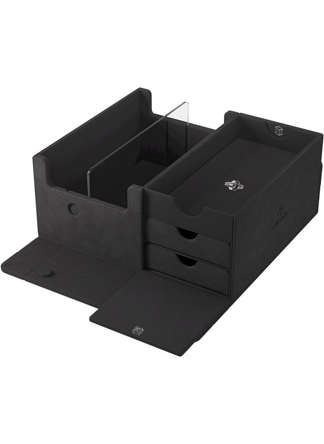 Gamegenic Gamegenic Game's Lair 600+ Convertible Deck Box - Double-Sleeved Card Storage, Holds up to 600 Cards, Premium Card Game Protector, Nexofyber Surface, Black Color, Made  - Image 3