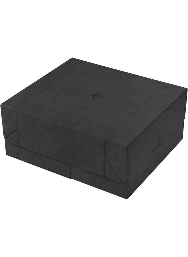 Gamegenic Gamegenic Game's Lair 600+ Convertible Deck Box - Double-Sleeved Card Storage, Holds up to 600 Cards, Premium Card Game Protector, Nexofyber Surface, Black Color, Made  - Image 1