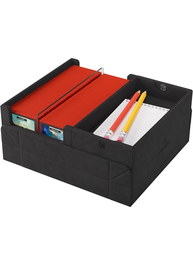 Gamegenic Gamegenic Game's Lair 600+ Convertible Deck Box - Double-Sleeved Card Storage, Holds up to 600 Cards, Premium Card Game Protector, Nexofyber Surface, Black Color, Made  - Image 4