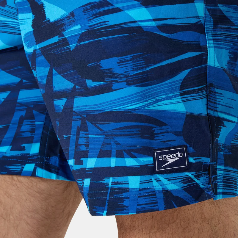 speedo Men's Printed Redondo Edge Volley Swimming Shorts