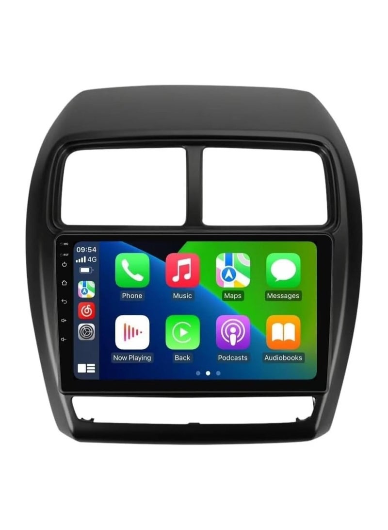 SHEZA STAR راديو سيارة أندرويد لموديلات ميتسوبيشي ASX 2016 2017 2018 2019 2020 2021 2022 2GB RAM 32GB ROM يدعم Carplay، M-Link Wi-Fi BT، راديو GPS Navigation، شاشة لمس IPS بحجم 10 إنش مع كاميرا AHD مرفقة - Image 1