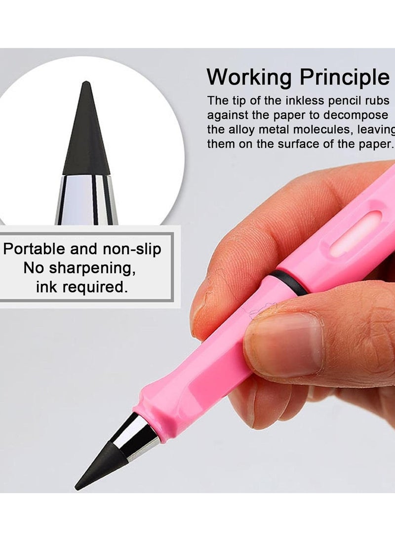 Generic - Eternal Pencil, Magic Pencil, Ink with Replacement Nibs, Unlimited Writing Pencil with Eraser, Reusable Portable Erasable Pencil for Student Artist - Image 1