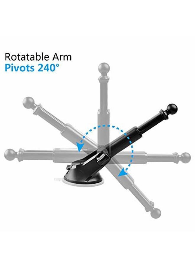 1Zero GPS Suction Cup Mount for Garmin [Quick Extension Arm], Replacement GPS Dash Ball Mount Dashboard Windshield Car Holder for Garmin Nuvi Dezl Drive Drivesmart Zumo Driveassist DriveLuxe StreetPilot RV - Image 3