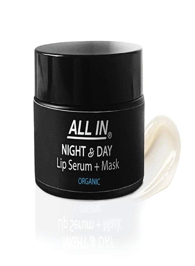 ALL IN Organic Lip Serum + Mask – 2-in-1 Hydrating Lip Treatment, Overnight Lip Mask for Dry Lips, Natural Oils, Made in California (1 oz) - Image 1