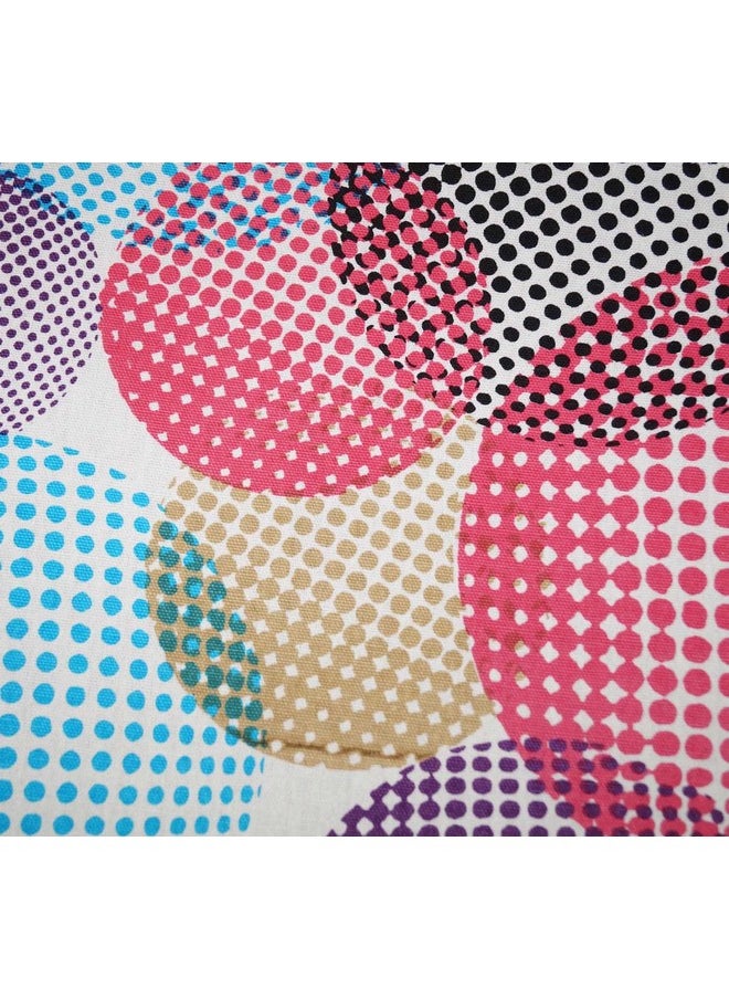 Lushomes - Lushomes dining table cover 6 seater set, Circles Printed 6 Seater Small Cotton Table Linen Set, Home Decor Items (1 Table Cloth 54 x 78 inches + 1 Runner in Size 12x90 Inches + 6 Napkins in Size 17x17 Inches) - Image 1