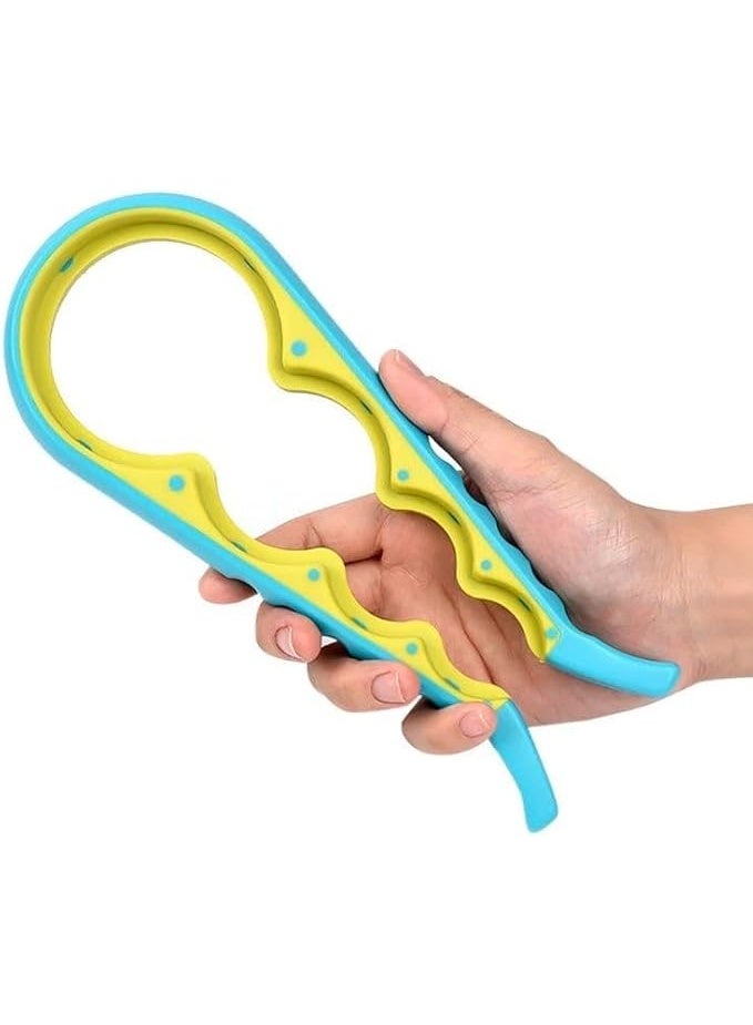 Jar Opener Tool, Easy Grip Kitchen Aid, Blue and Yellow - Image 1