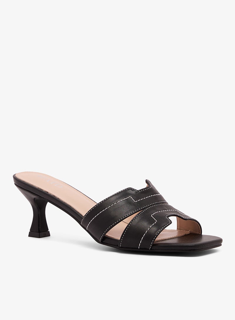 ريد صنادل بكعب هريرة مفتوحة من الخلف - Image 2