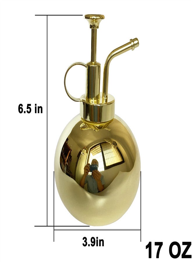 KASTWAVE Plant Spray Bottle, Stainless Steel Plant Sprayer, Retro Gold Watering Misting Small Spray Bottle, Modern Gardening Tools for Indoor Potted Plants Watering and Spraying - Image 3
