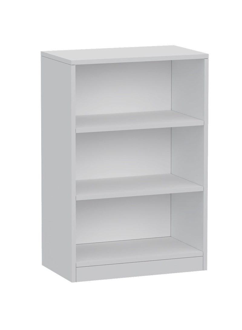 Mahmayi Mahmayi Wooden Storage Display Shelves 3-Tier Freestanding, Top Shelf for Decoration Ideal for Storing and Displaying your possessions - White - Image 1