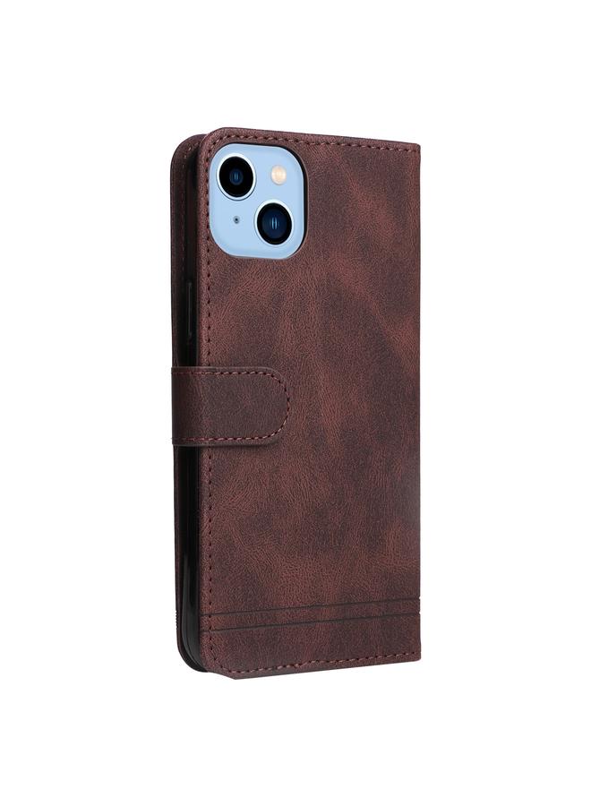 S-TOP Case For iPhone 14 Plus Skin Feel Life Tree Leather Case - Image 2