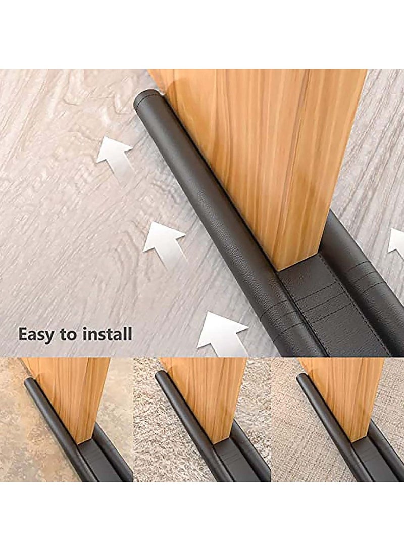 Y&D 2Pcs Under Door Draught Excluder Self Adhesive Draft Tape for Noise Proof and Energy Saving Bottom Seal Strip to Prevent Bugs Coming Doors Windows  - Image 3