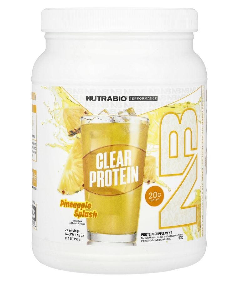 NutraBio Performance Clear Protein Pineapple Splash 1.1 lb (499 g)