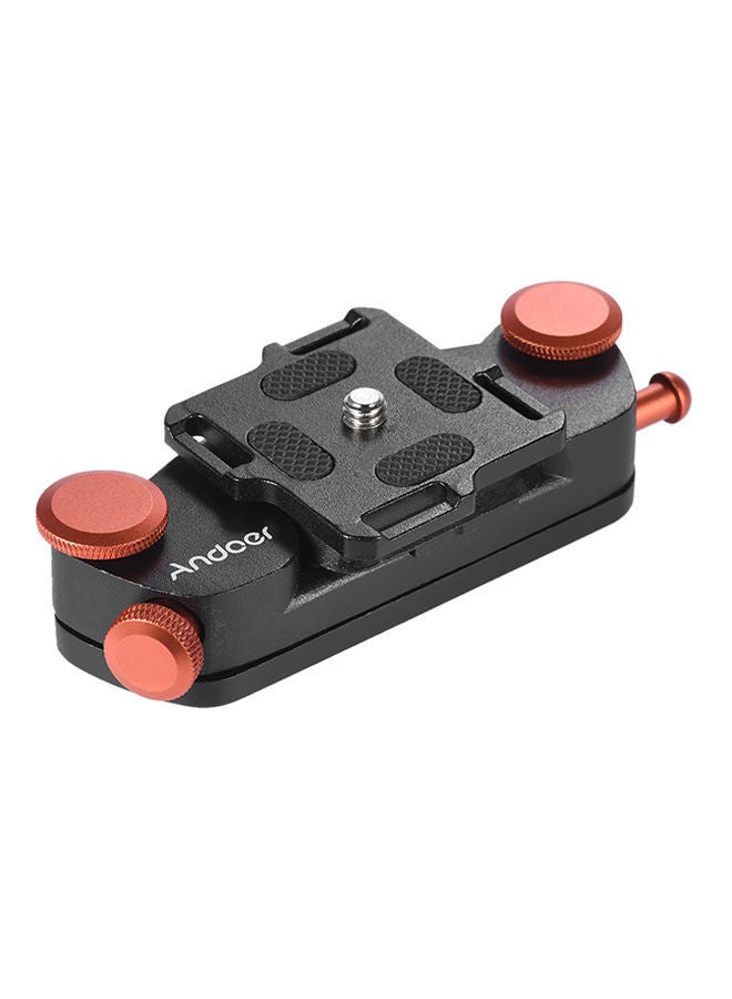 NIBEMINENT Camera Waist Belt Button Mount Clip Black/Orange  - Image 1