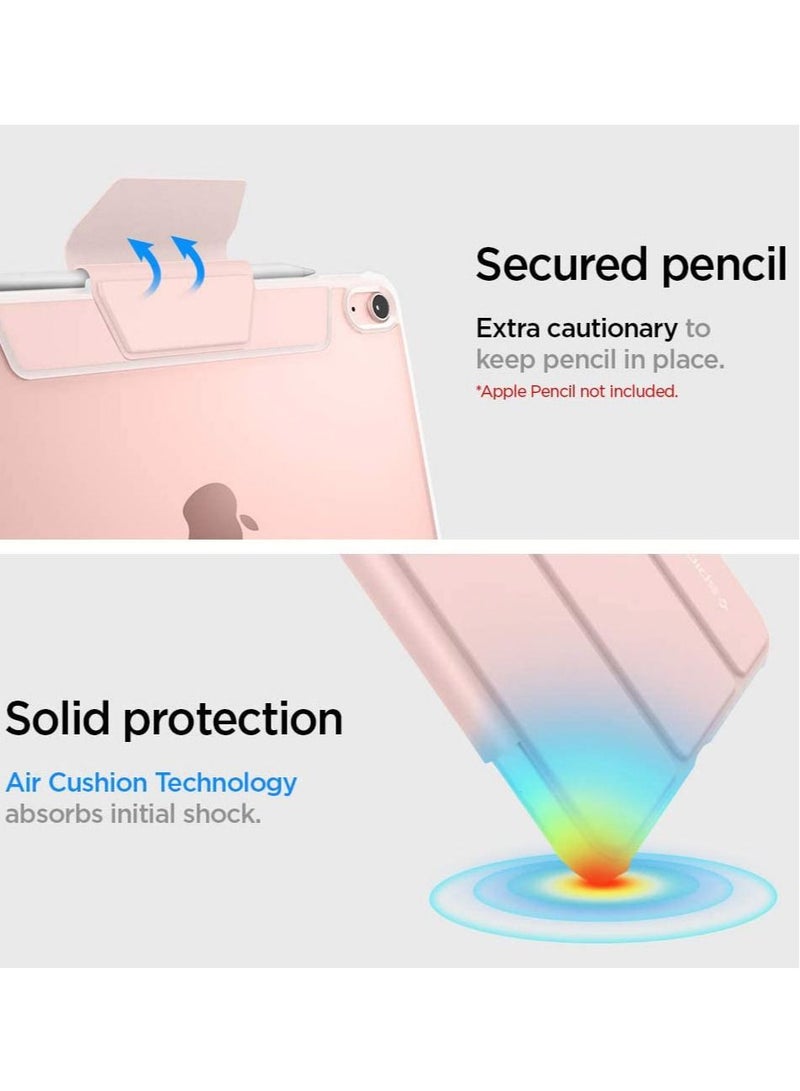Spigen Ultra Hybrid Pro Case Cover for iPad Air 11inch M3 (2025), M2 (2024), 5th/4th Gen (2022/2020) 10.9inch with Pencil Holder – Rose Gold - Image 5