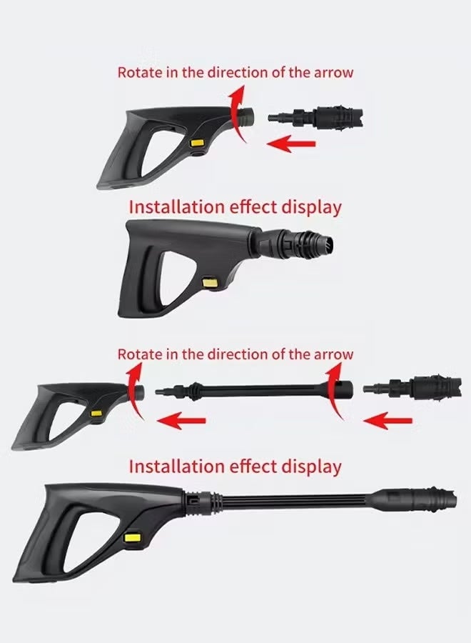 Arabest Electric Pressure Washer 1800W 150Bar Pressure Powerful Electric Pressure Cleaner for Outdoor Cleaning Tasks Corded Power Washer, car washing pressure pump, High Pressure Cleaner for Household Vehicle Patio Garden Sideroads and Surface Cleaning - Image 4
