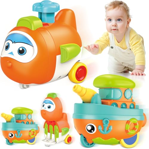 JIAYIISHU Toddler Toys for 1 Year Old Boy Press to Go Car Toys for Toddlers 13 Learning Baby toy 691218 Months Infant Push Go Play Vehicle Set Baby Girls Boys Christmas First Birthday Gifts for Ages 12 - Image 1