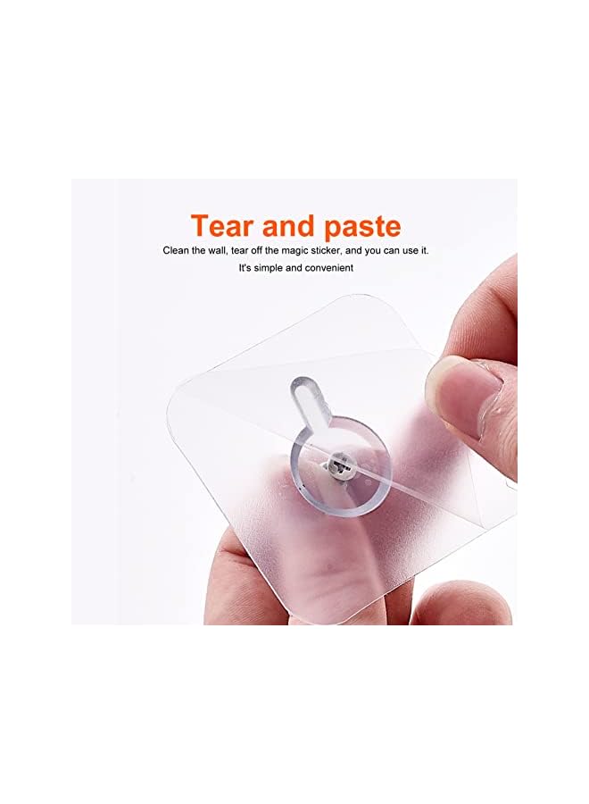 PROMASS promass 12 Pack Screw Wall Hangers，Wall Hook Screw Adhesive Non-Trace No Drilling，Wall Mount Screw Hooks for Home Bathroom Kitchen  - Image 3