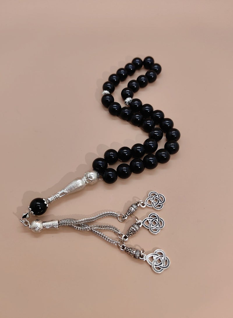 عام 3 قطع/33 حبة مسبحة من الكريستال الصناعي/مسبحة/10 مم - Image 5