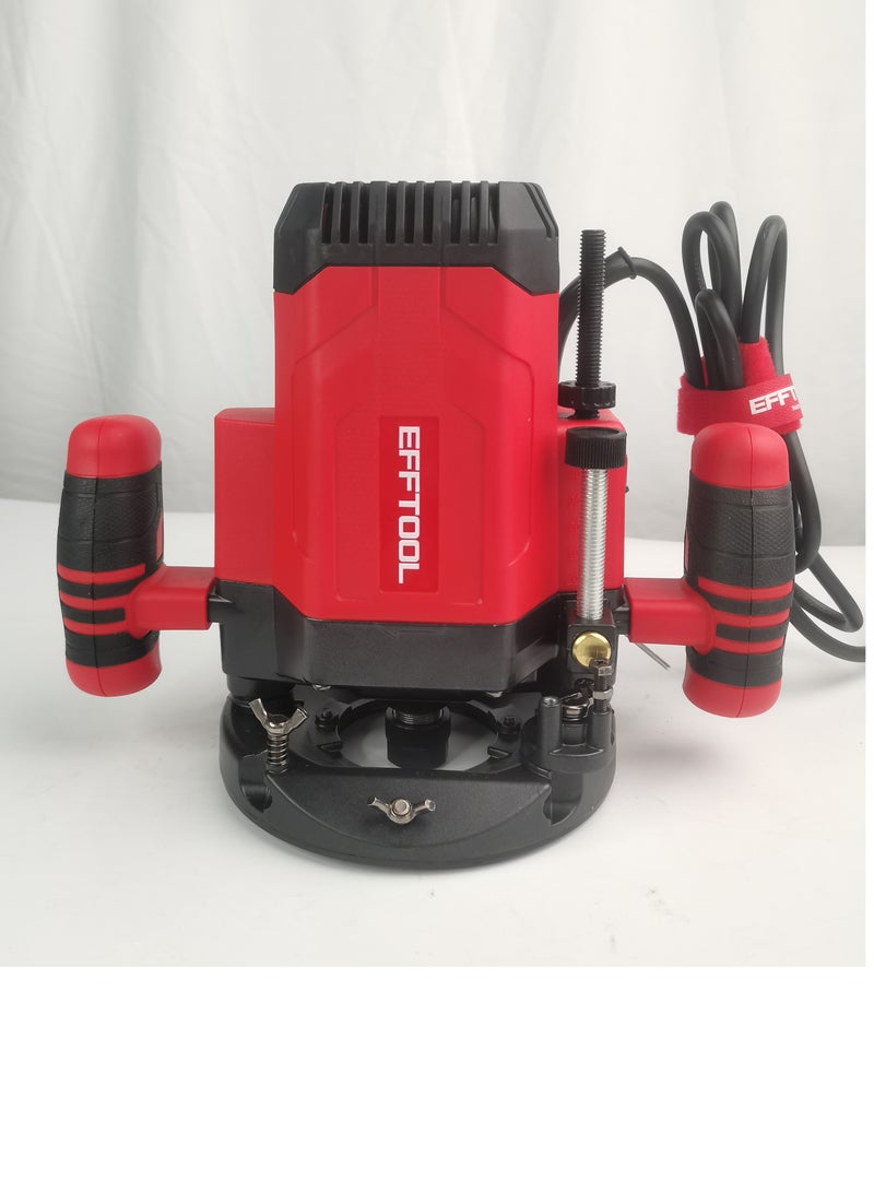 EFFTOOL موجه خشب كهربائي يدوي موجه كهربائي خشبي قاطع حواف بشفرة معدنية آلة موجه خشب - Image 3