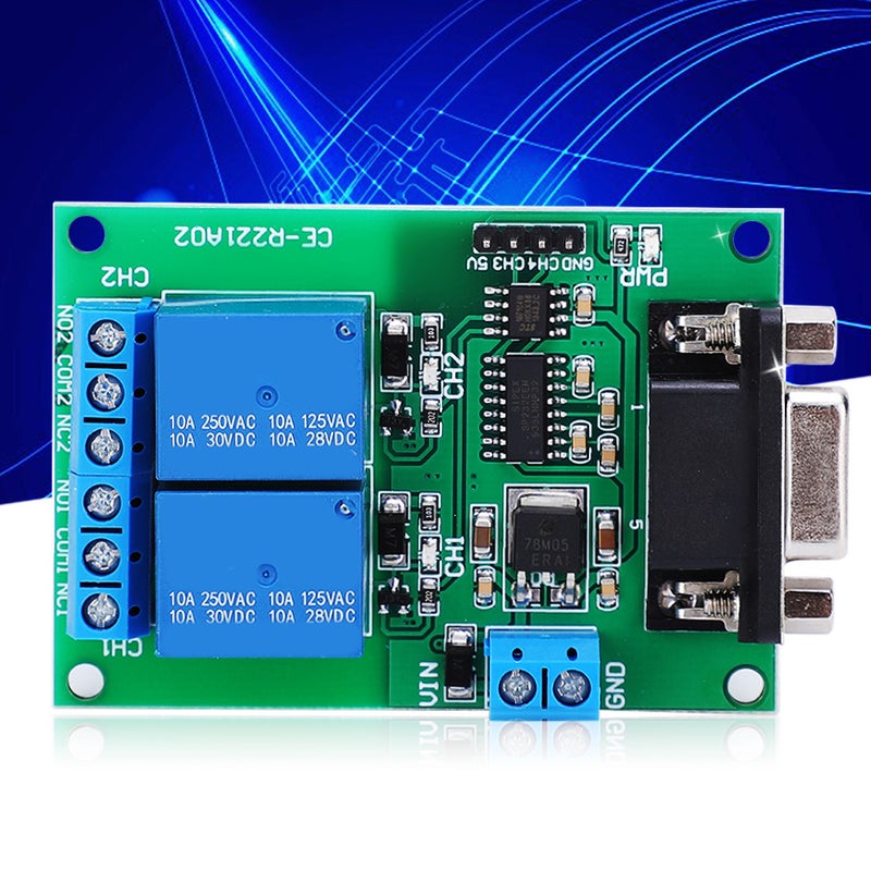 2 Channel Serial Port Relay Module RS232 UART Protocol DB9 Interface Remote Control Switch Board TB351 - Image 3