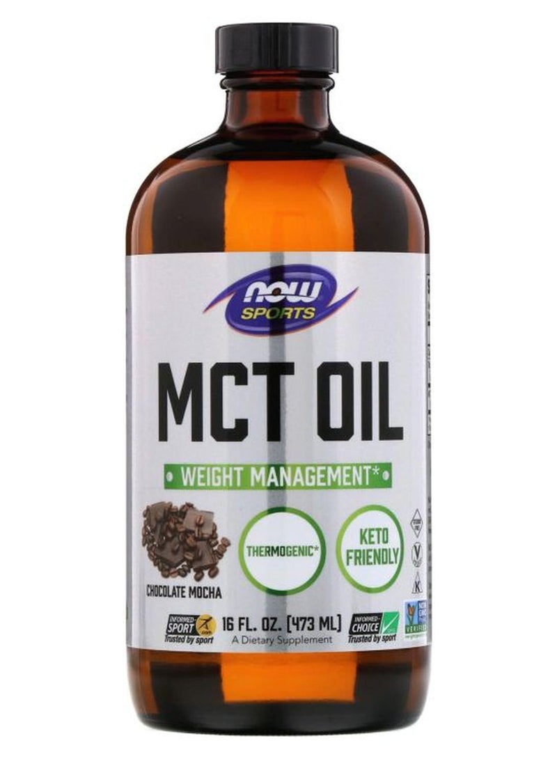 Now Foods MCT Oil  Dietary Supplement - Chocolate Mocha - Image 1