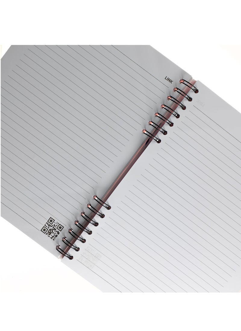 Bravo Bravo Link Notebook - Plastic Cover - 150 Sheets - 1 Subject - Aqua Blue  - Image 4
