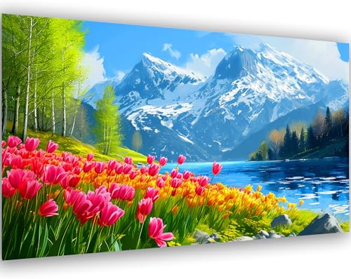 Meothan 5D Extra Large Diamond Art Kits for Adults Large Landscape Diamond Painting Kits for Adults Beginners DIY Large Size Diamond Gem Art Dots Painting Kits for Home Walls Decor Gifts 276x16inch - Image 1