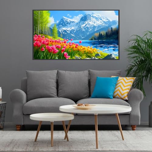 Meothan 5D Extra Large Diamond Art Kits for Adults Large Landscape Diamond Painting Kits for Adults Beginners DIY Large Size Diamond Gem Art Dots Painting Kits for Home Walls Decor Gifts 276x16inch - Image 3