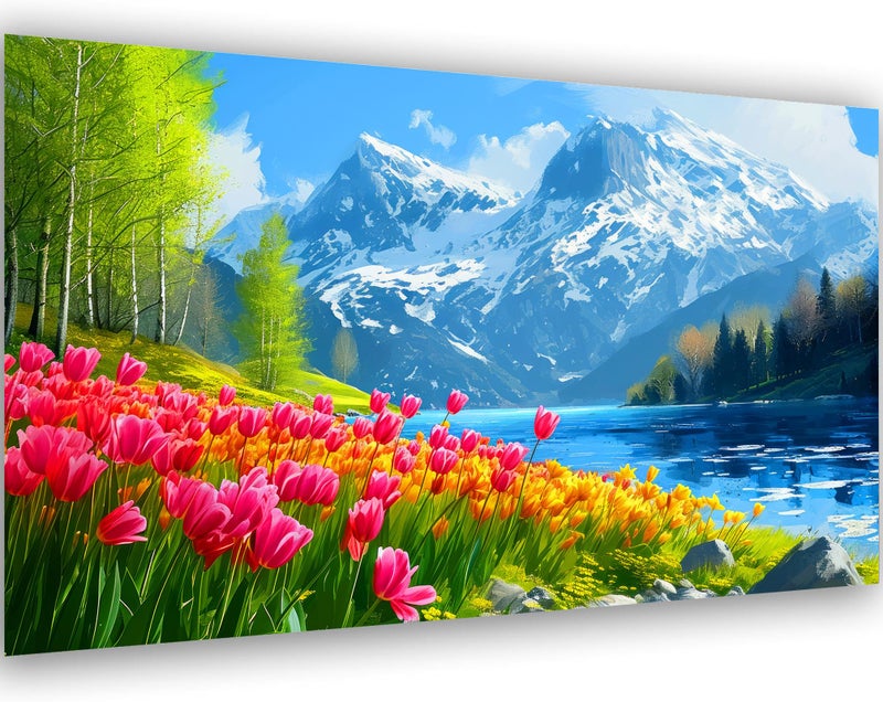 Meothan 5D Extra Large Diamond Art Kits for Adults Large Landscape Diamond Painting Kits for Adults Beginners DIY Large Size Diamond Gem Art Dots Painting Kits for Home Walls Decor Gifts 276x16inch - Image 2