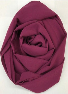 Big Scarf Crepe Solid - Dark Fuchsia Color - From Fatah