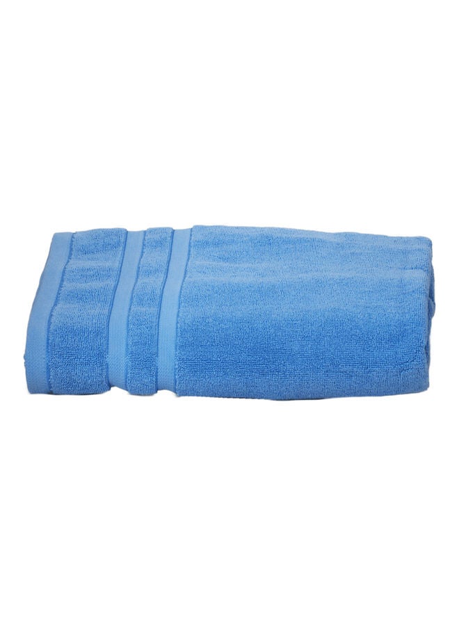 NIBEMINENT Pure Cotton Bath Towel Blue 80x160cm - Image 1