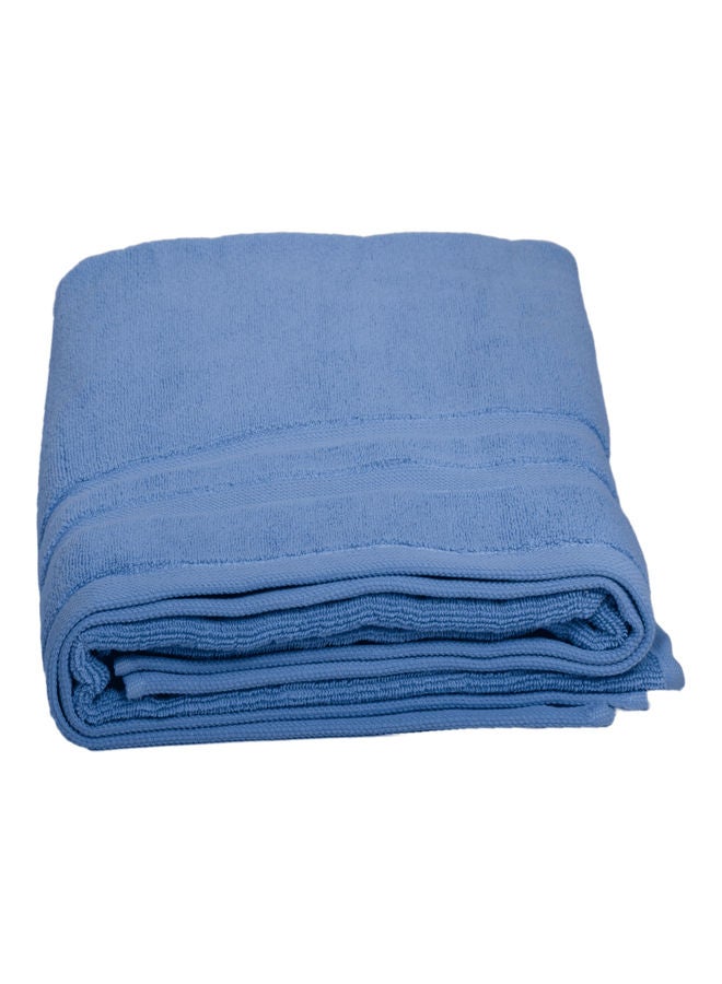 NIBEMINENT Pure Cotton Bath Towel Blue 80x160cm - Image 3