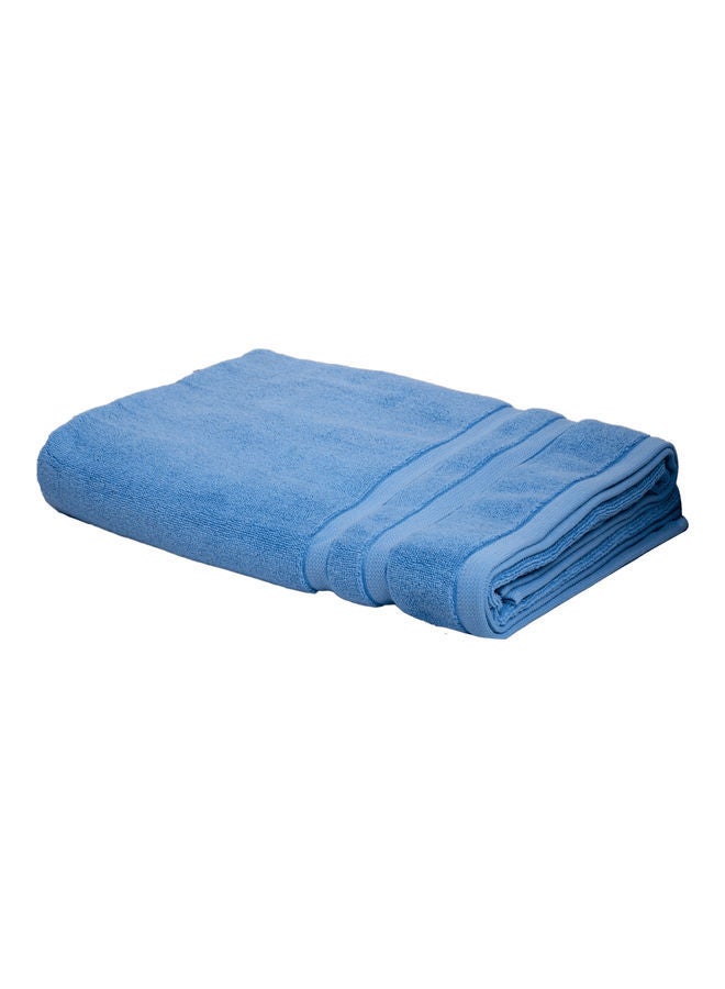 NIBEMINENT Pure Cotton Bath Towel Blue 80x160cm - Image 2