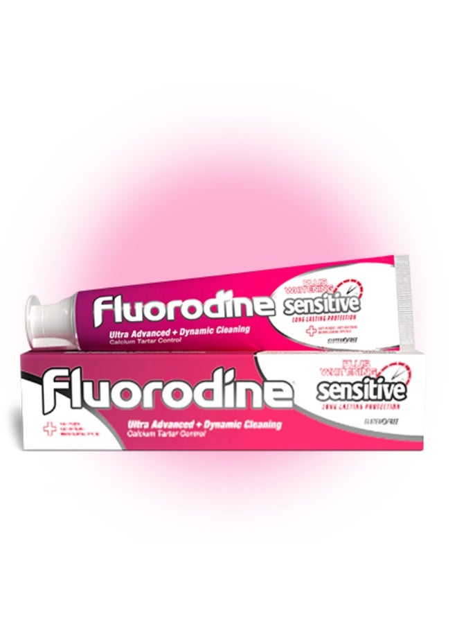 Fluorodine Long Lasting Protection Sensitive Plus Whitening Toothpaste 100ml - Image 1