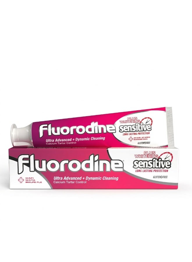 Fluorodine Sensitive Plus Whitening Toothpaste 100ml – Long Lasting Protection for Sensitive Teeth